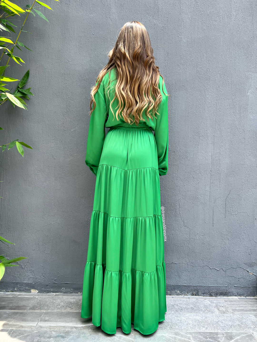 Maxivestido verde