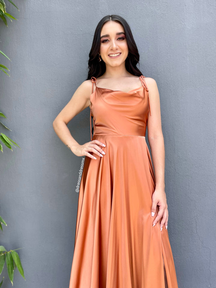 Vestido terracota