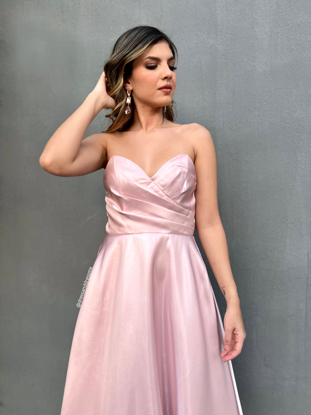 Vestido rosita línea a