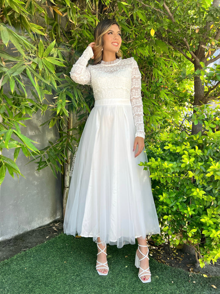Vestido blanco Tul