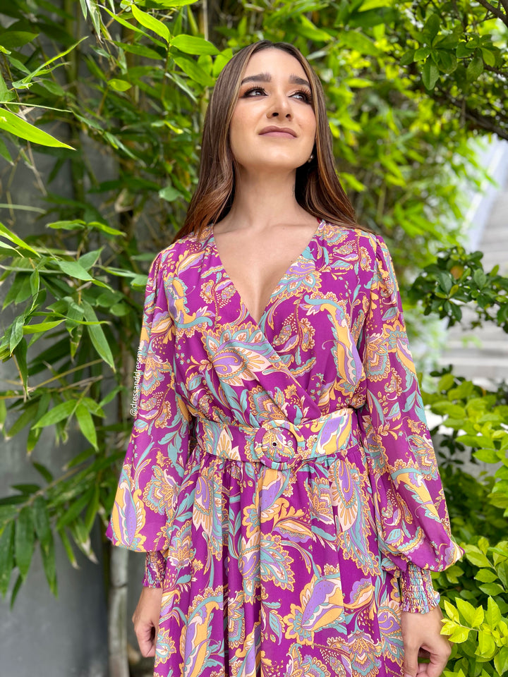 Vestido estampado multi