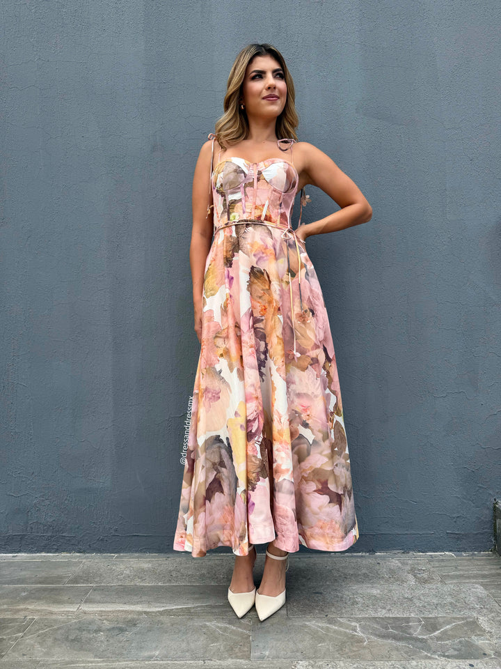 Vestido print otoñal