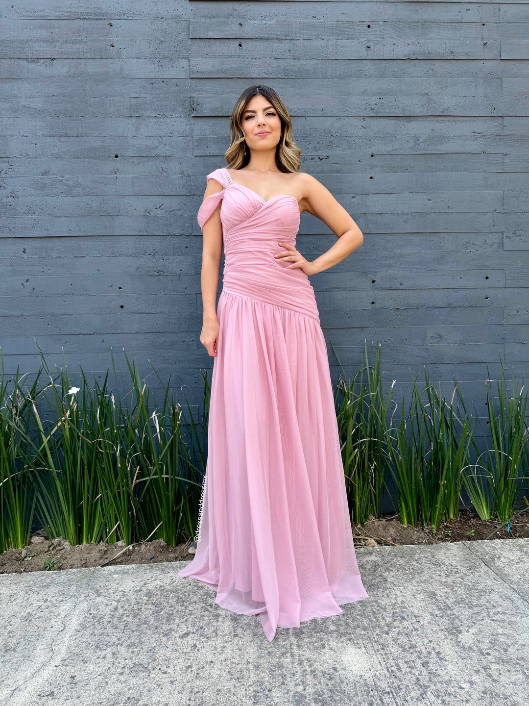 Vestido rosita un tirante