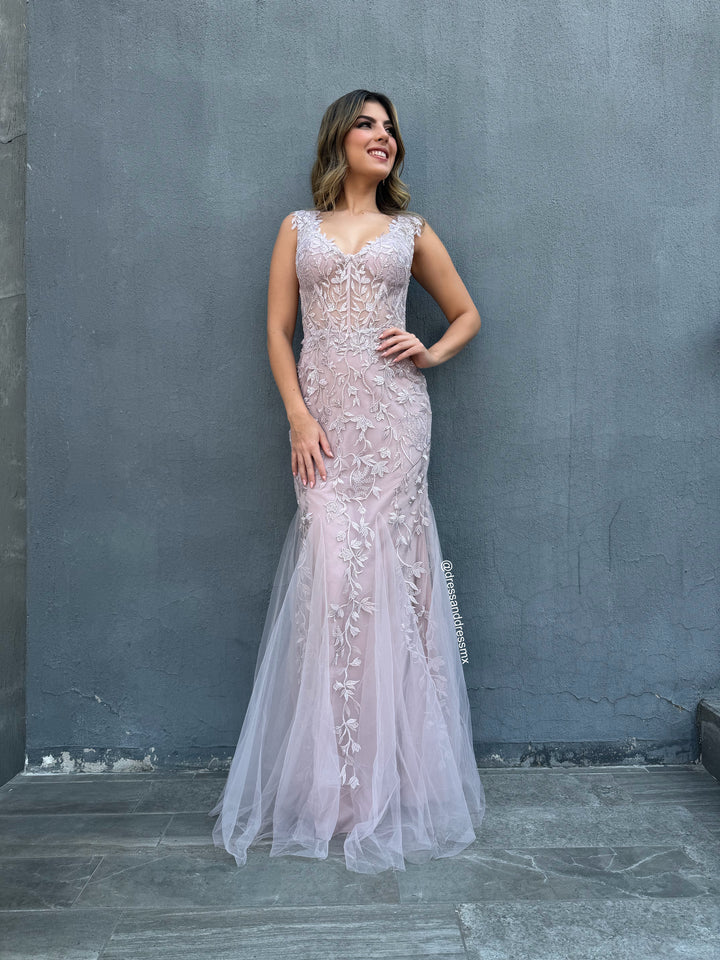 Vestido lilac