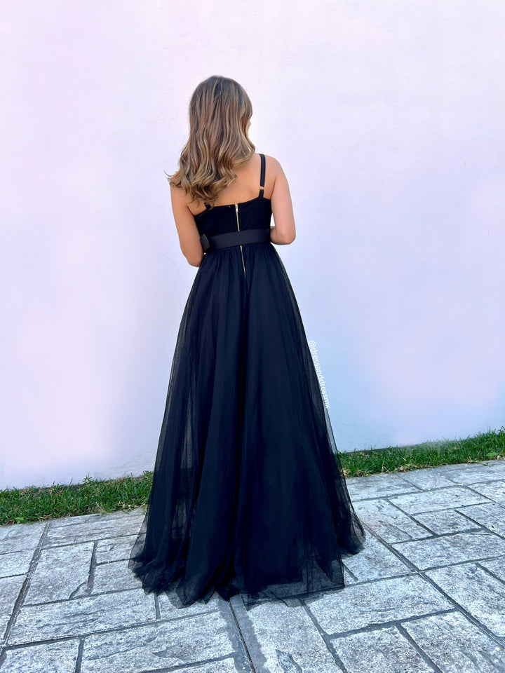 Vestido línea A negro