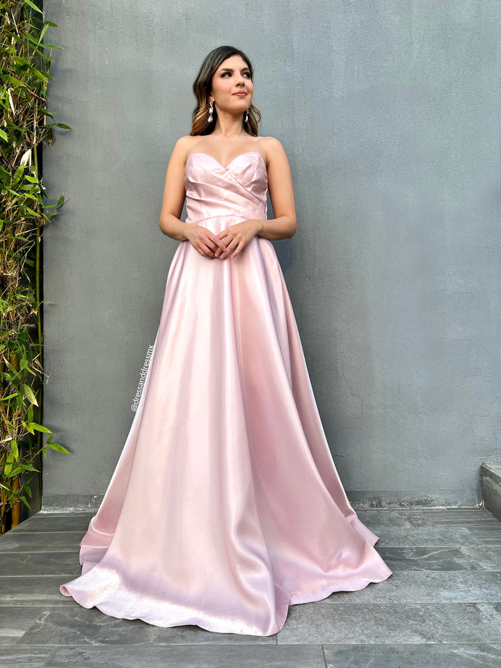 Vestido rosita línea a