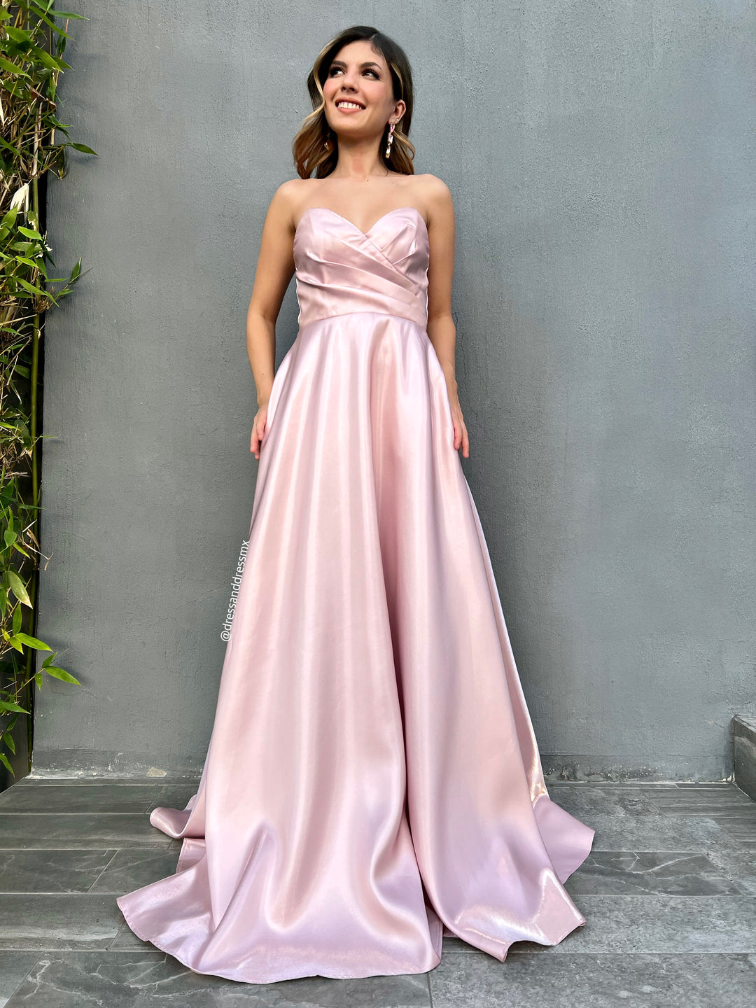Vestido rosita línea a