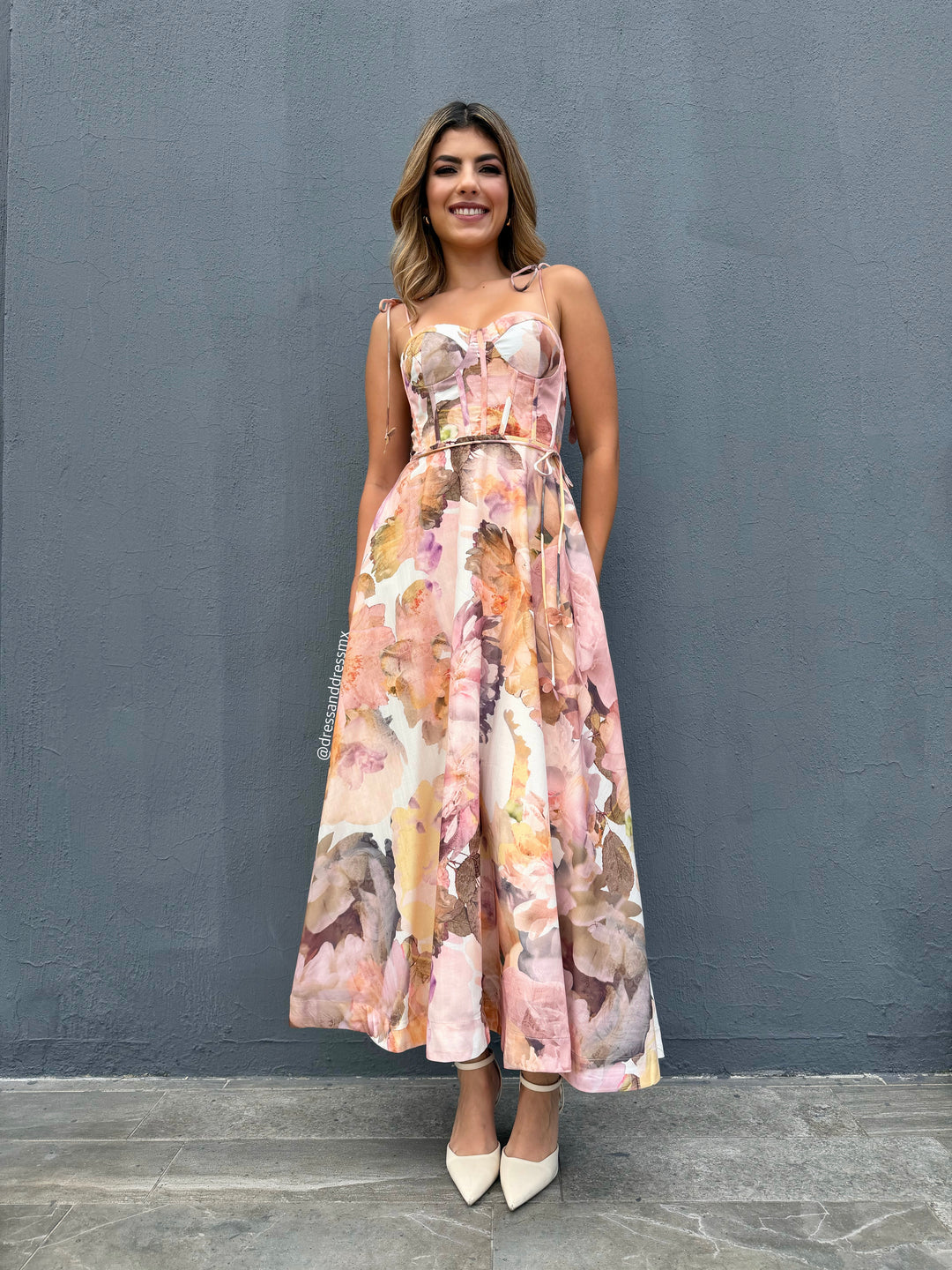 Vestido print otoñal
