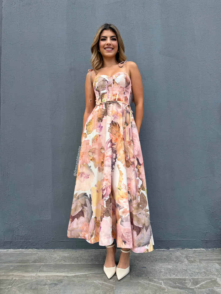 Vestido print otoñal