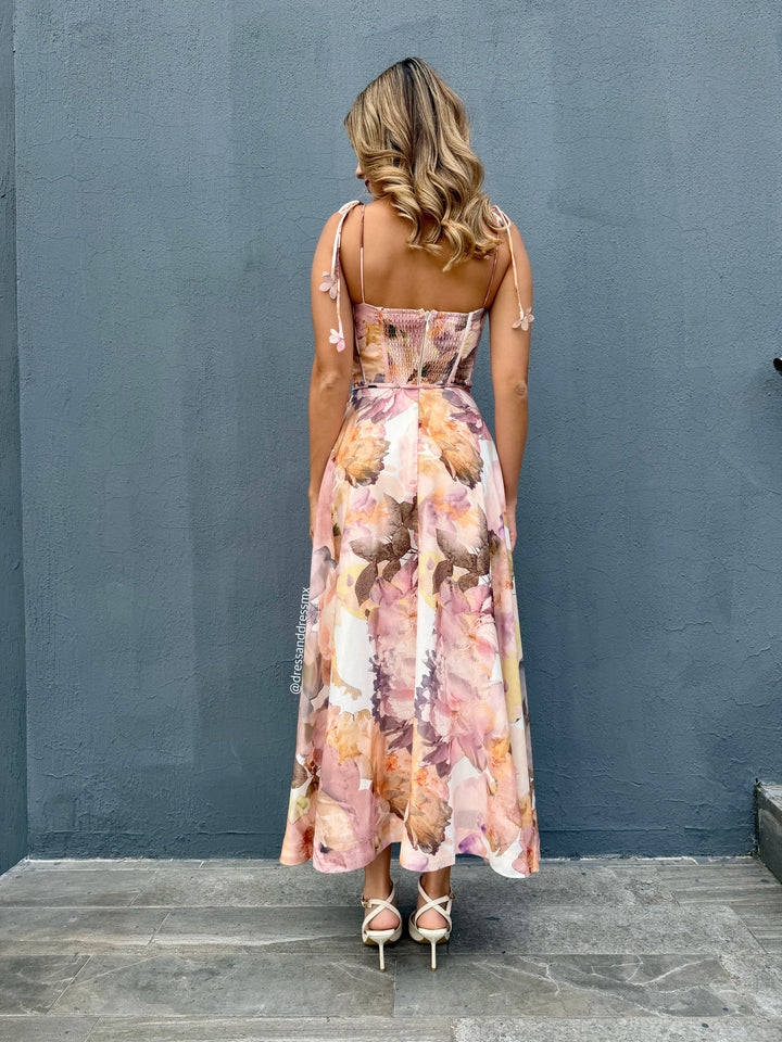 Vestido print otoñal