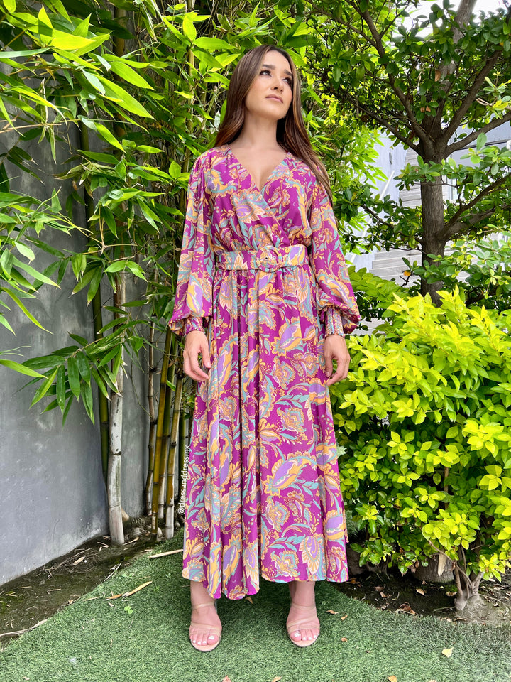 Vestido estampado multi