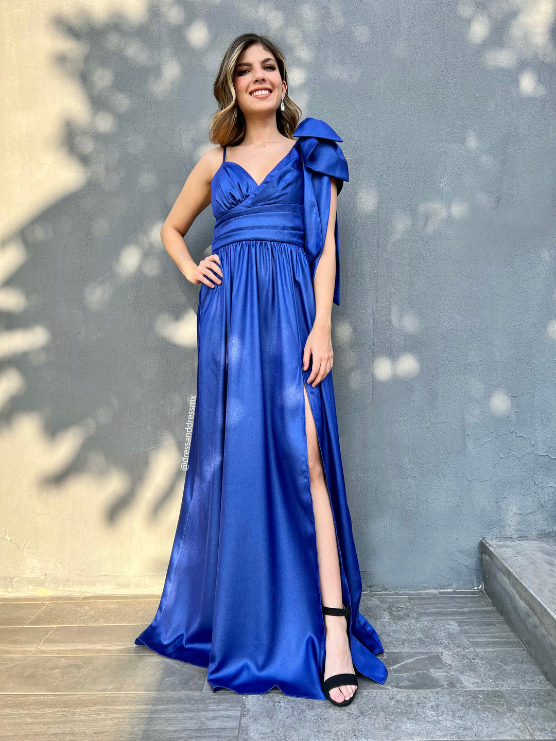 Vestidos Cortos Azul Rey Vestido Azul Marino Strapless XL