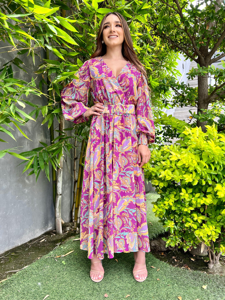 Vestido estampado multi