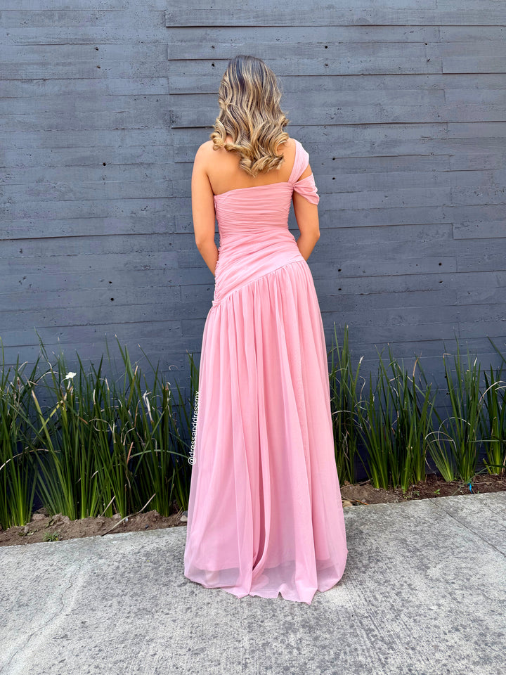 Vestido rosita un tirante