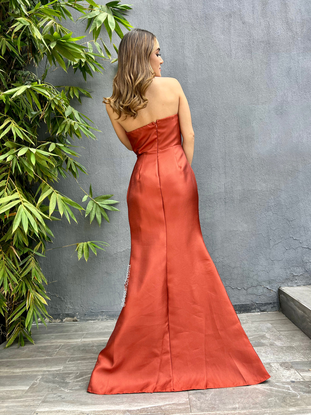 Vestido chedron volantes