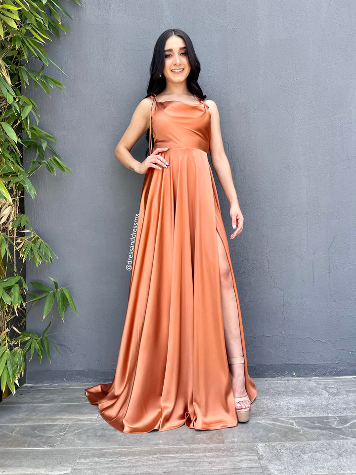 Vestido terracota