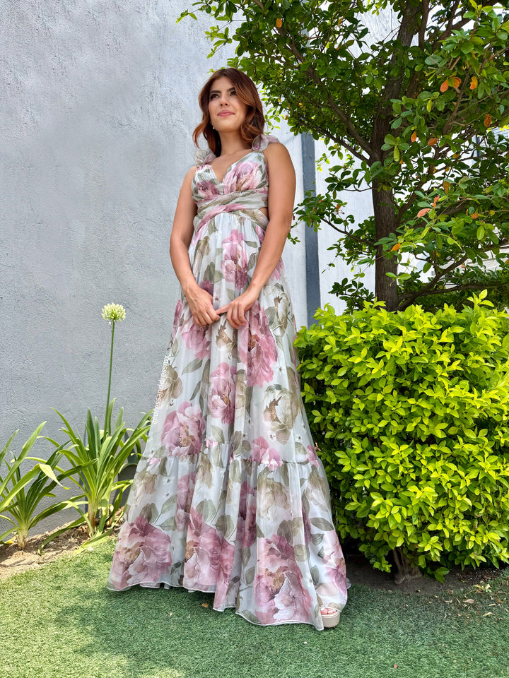 Vestido foral azulito