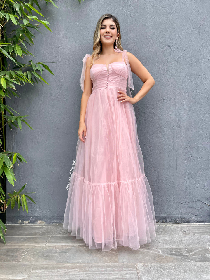 Vestido rosita tul