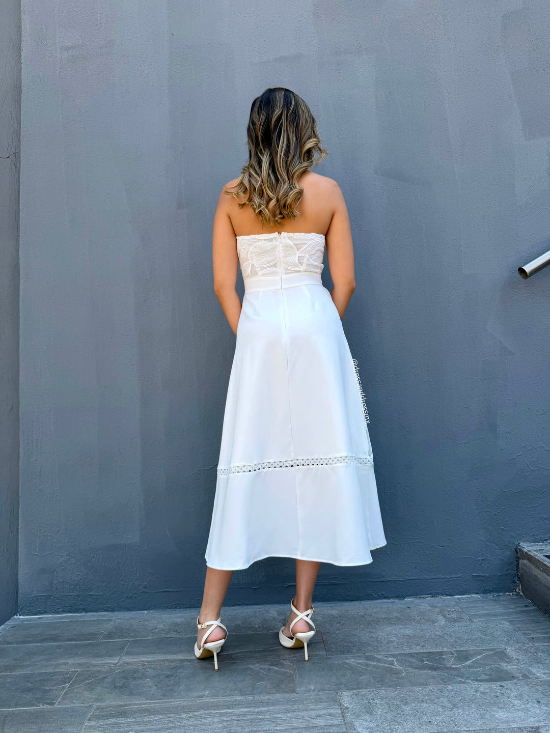 Vestido blanco halter