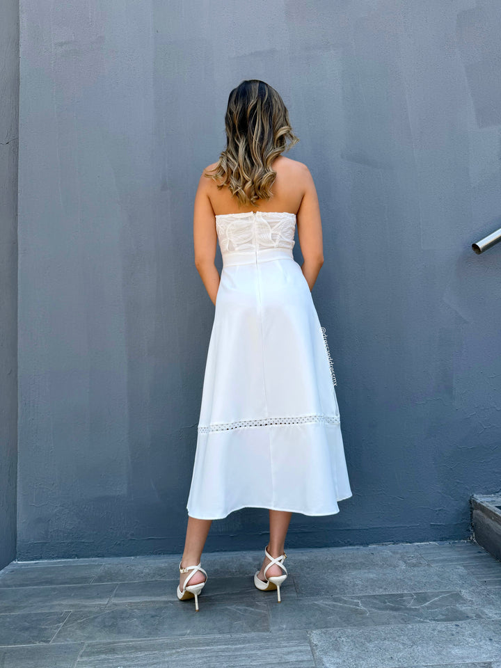 Vestido blanco halter