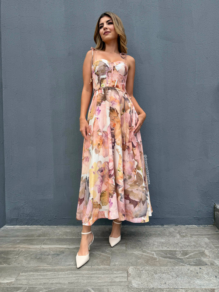 Vestido print otoñal