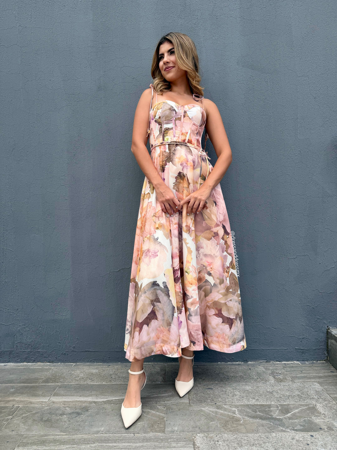 Vestido print otoñal