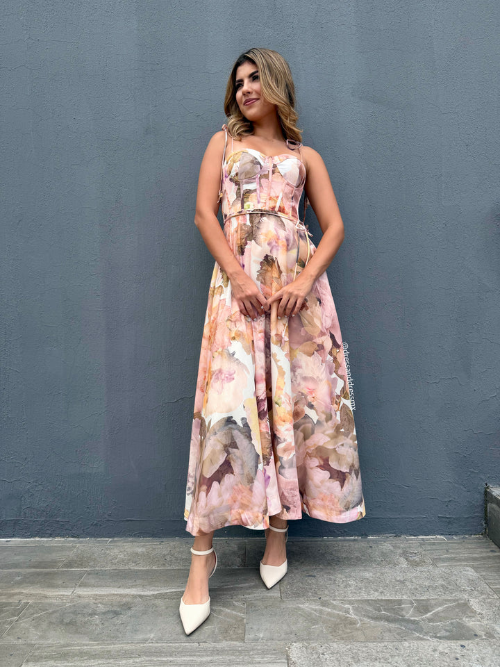 Vestido print otoñal