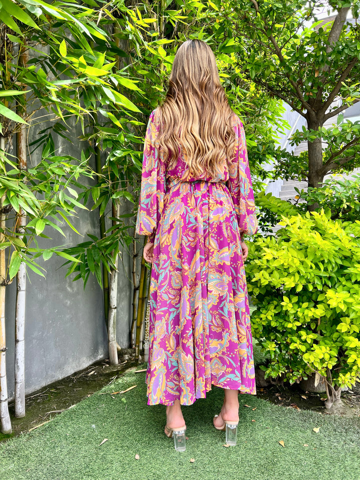Vestido estampado multi