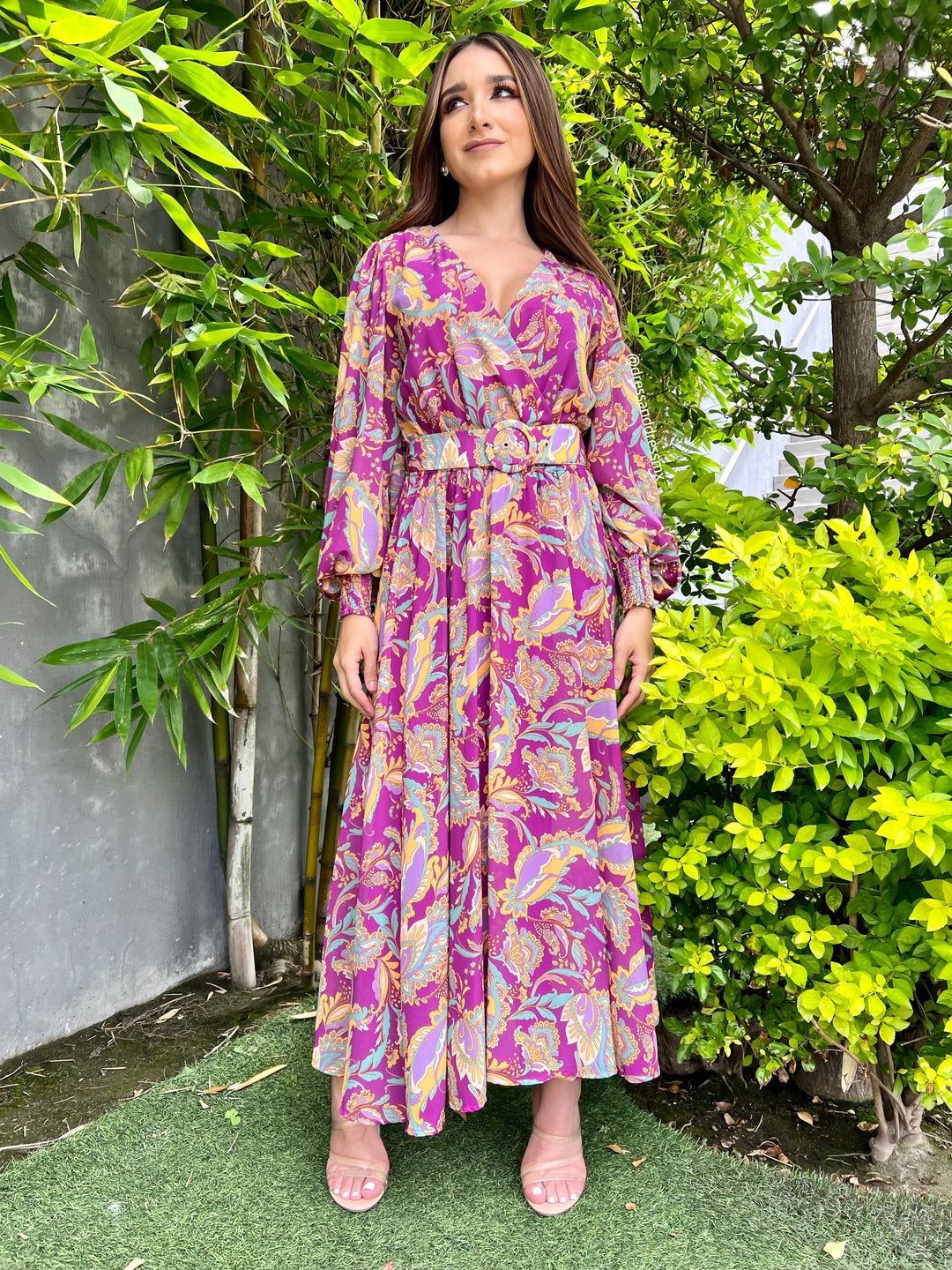 Vestido estampado multi