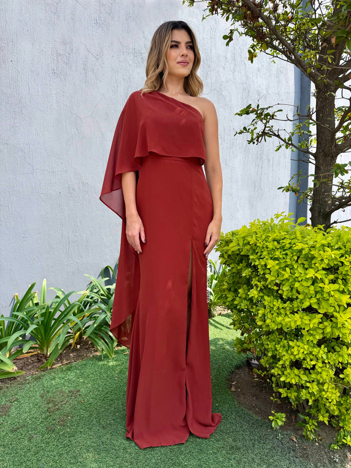 Vestido Camila Terracota