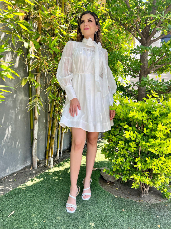 Vestido ivory moño