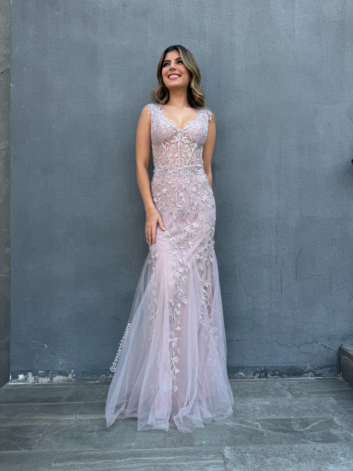 Vestido lilac