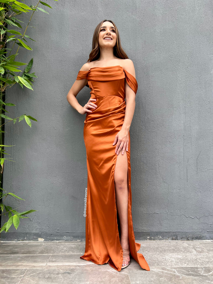 Vestido sienna abertura