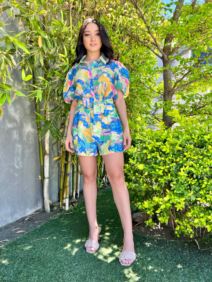 Set short y camisa colores