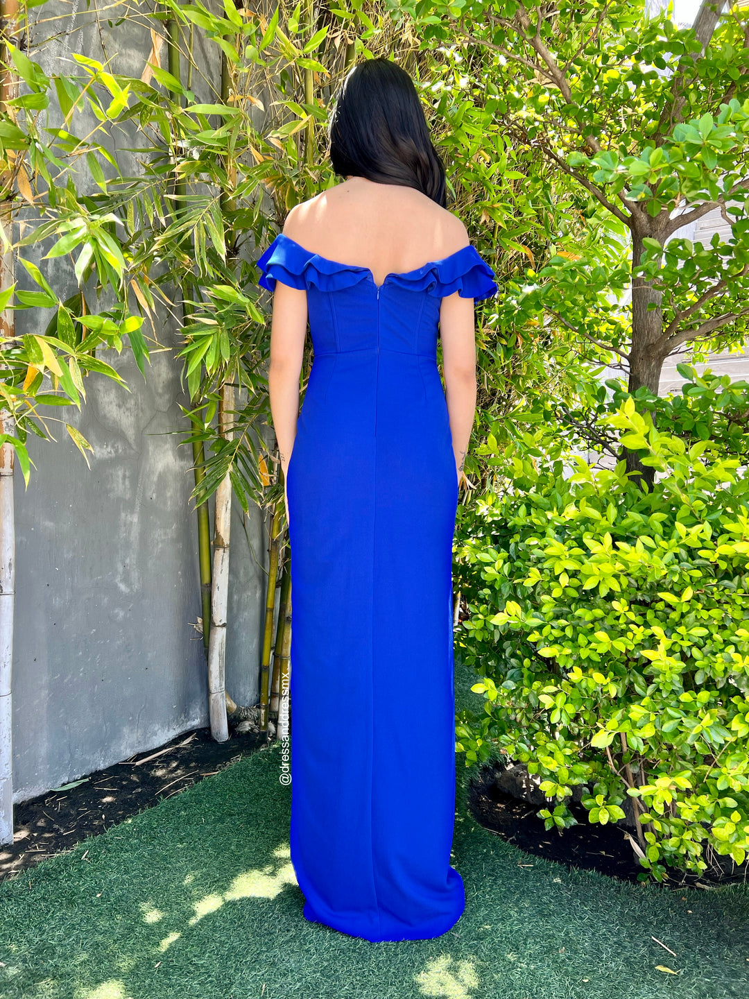 Vestido royal offshoulder