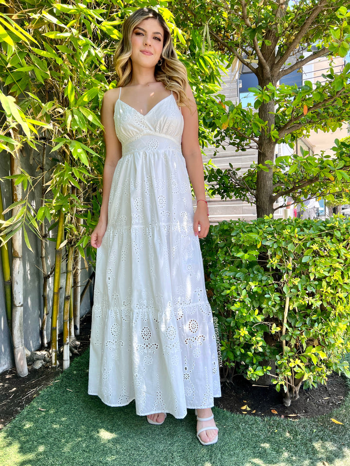 Vestido blanco tirantes