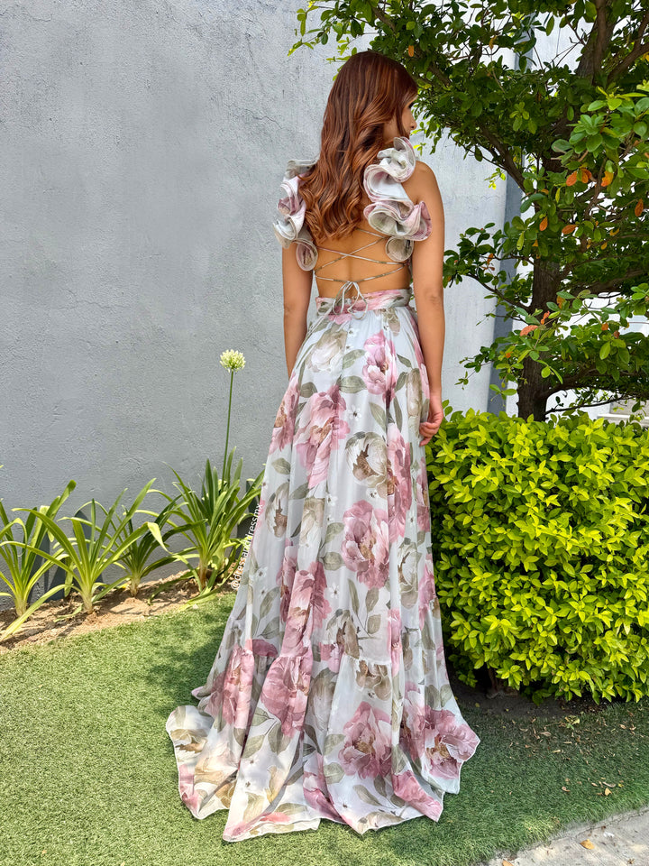 Vestido foral azulito