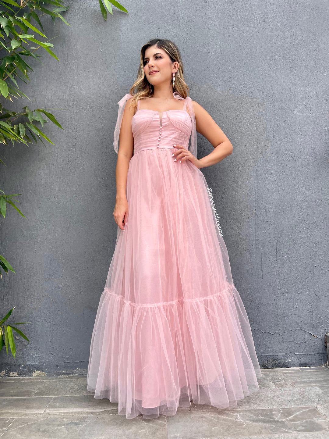 Vestido rosita tul