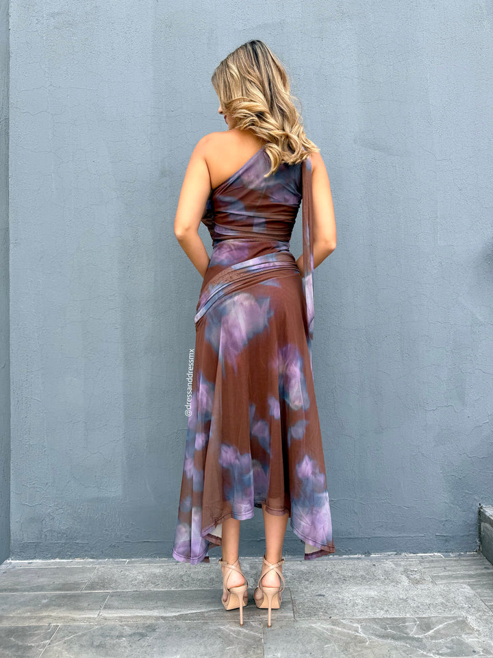 Vestido moka bruma