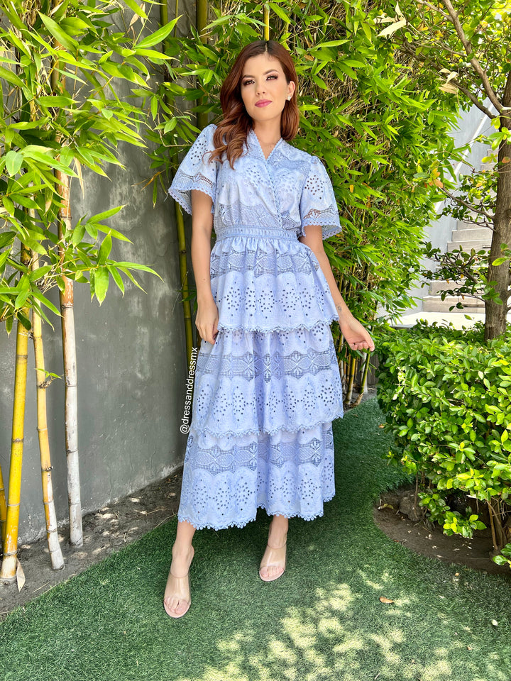 Vestido babyblue Olanes