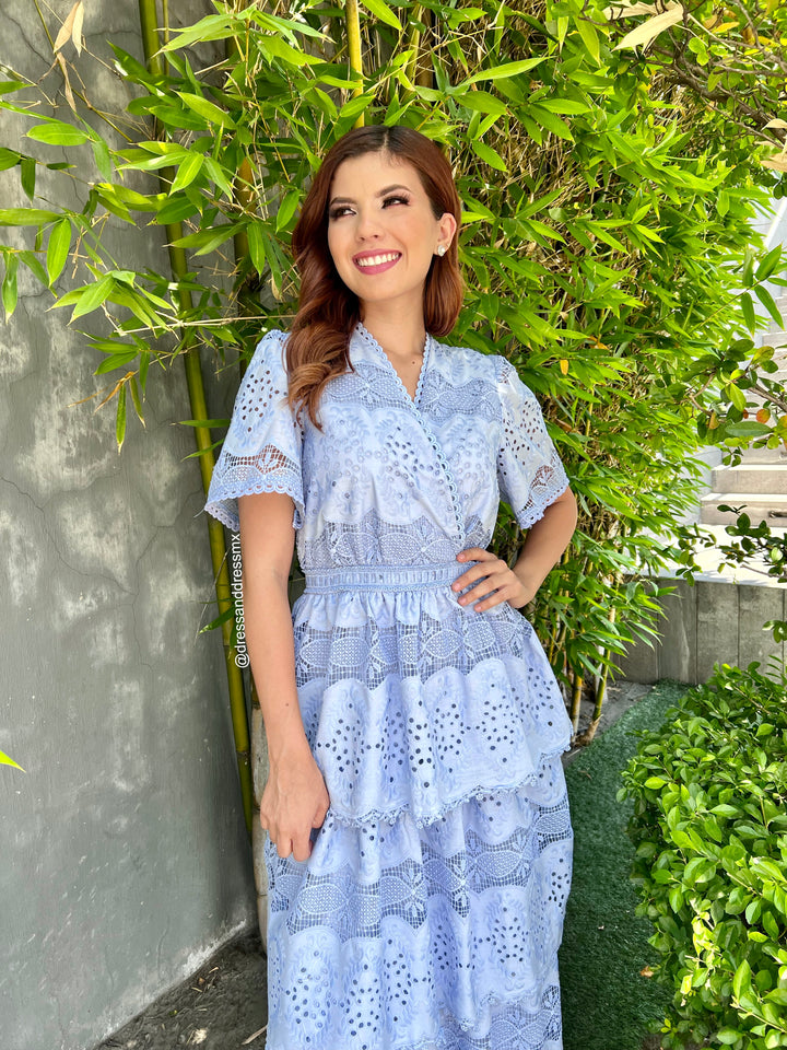 Vestido babyblue Olanes