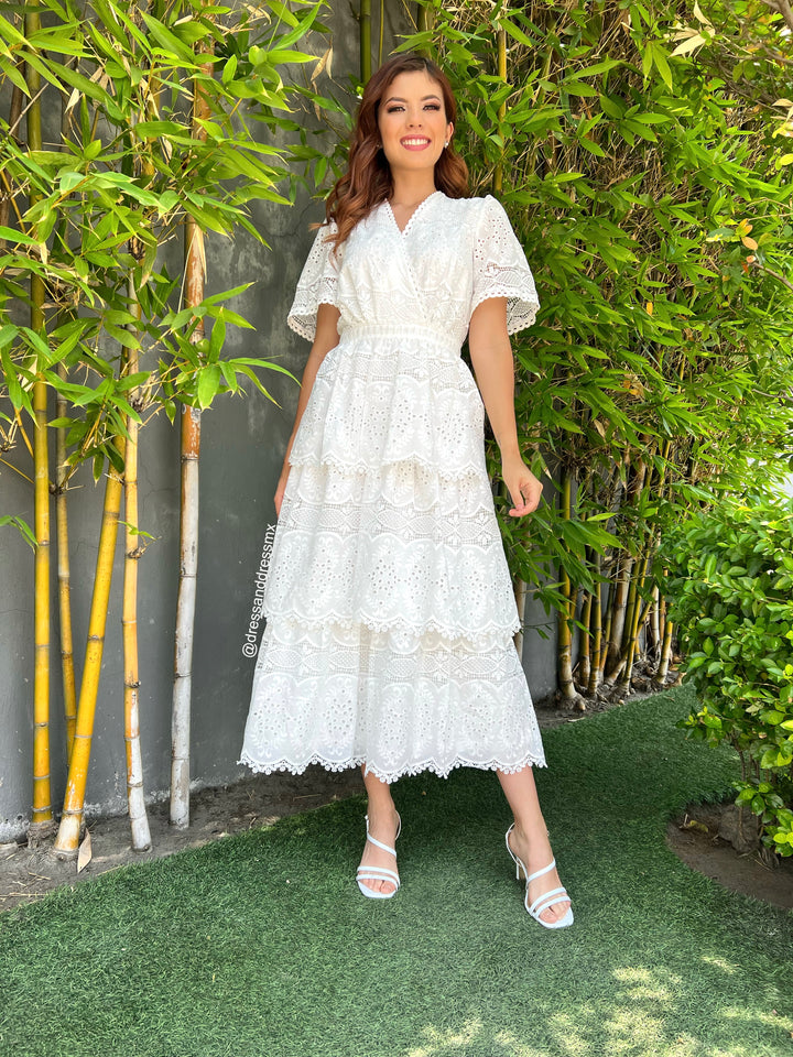 Vestido blanco Olanes