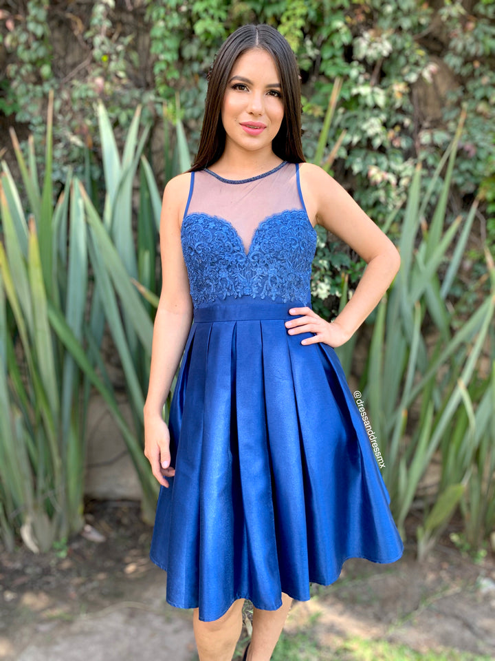 VESTIDO NAVY LINEA A